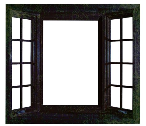 tudor windows on transparent background